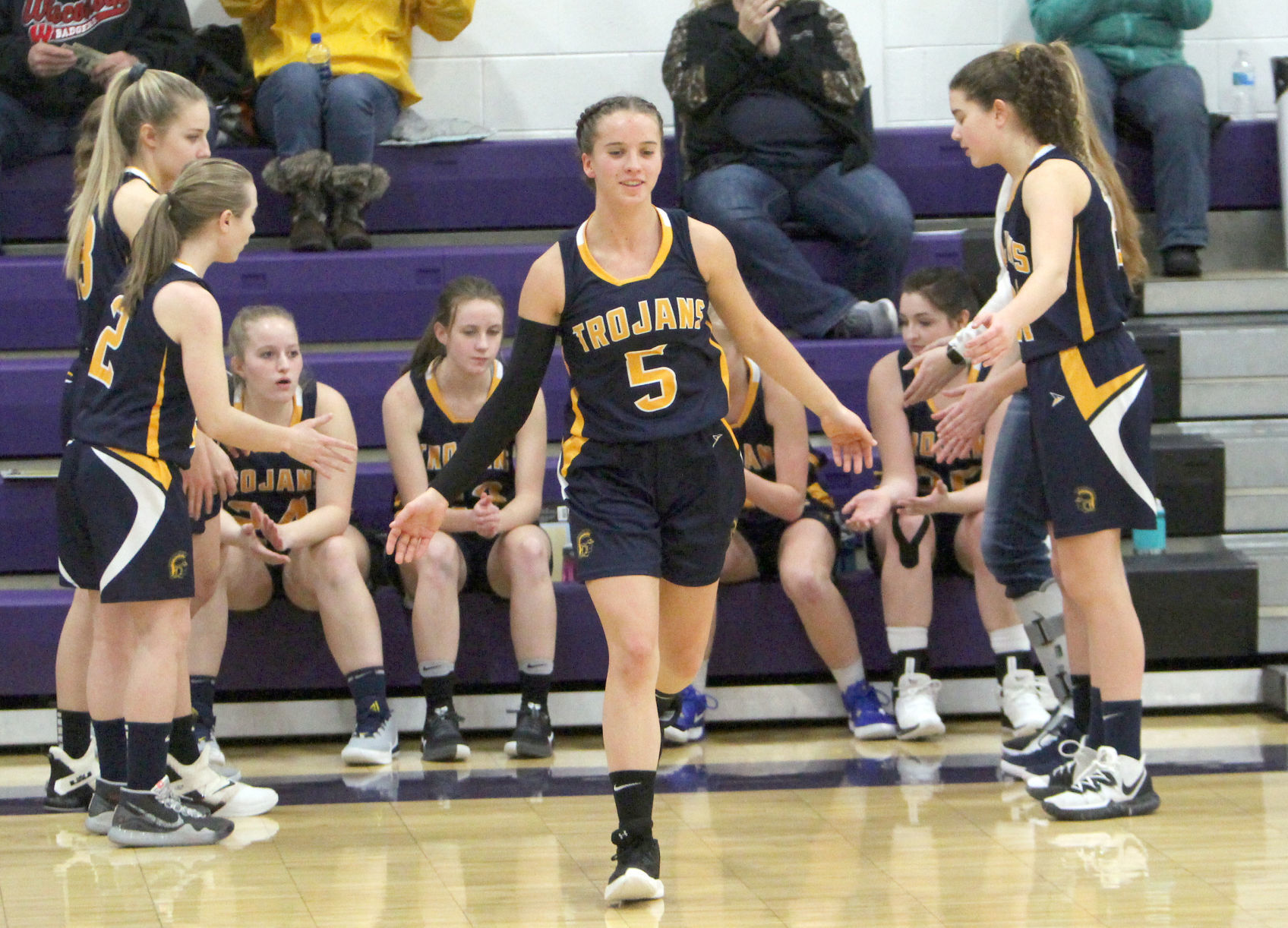 New Auburn at Lake Holcombe girls basketball 12-13-19